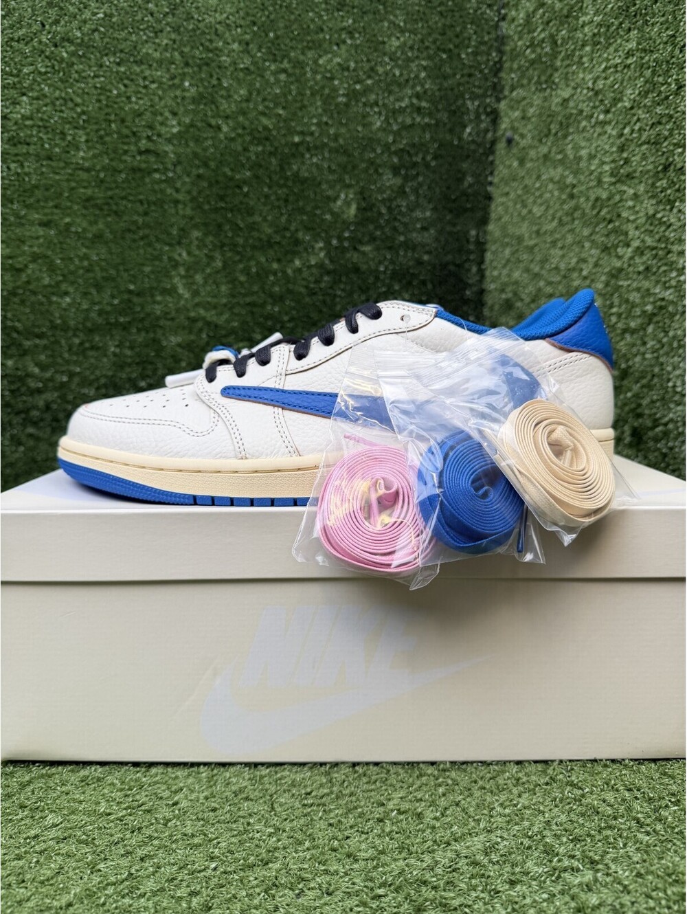 Jordan 1 Retro Low OG SP Travis Scott Fragment Men Size 13 DM7866-140 DS New NIB - Picture 5 of 11